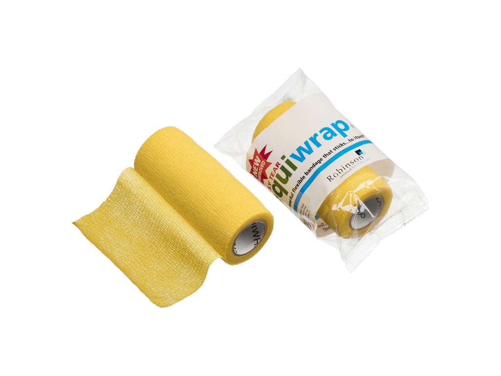 10 cm x 4,5 m Equiwrap Cohesive Bandage Keltainen
