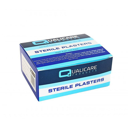 Steriilit siniset tunnistettavat laastarit 3,8 cm x 3,8 cm x 100