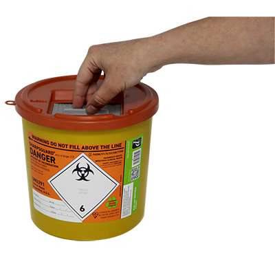 2,5 litran Eco Orange Sharps Bin