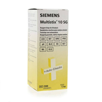 Multistix 10 SG -reagenssiliuskat (100 kappaleen pakkaus)