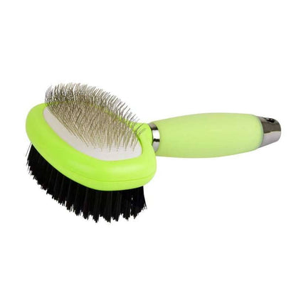 Teqler - Double-Sided Fur Brush with soft-handle - T191752 UKMEDI.CO.UK UK Medical Supplies