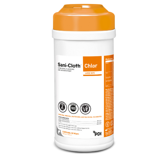 Sani-Cloth® Chlor itiöitä tuhoava pyyheputki, 50
