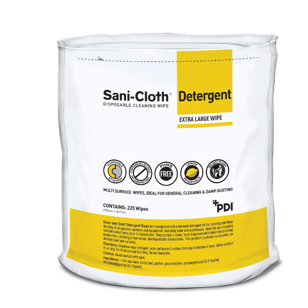 Sani-Cloth Detergent Refill 225 -pyyhkeet