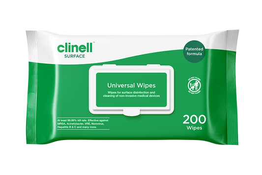 Clinell Universal Desinfiointipyyhkeet 200 Pyyhkeet