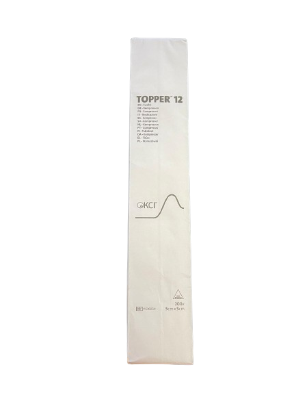 5 cm x 5 cm Topper 12 6-kerroksista ei-steriiliä sideharsovanupuikkoa 200 kpl Topper 12 J&J