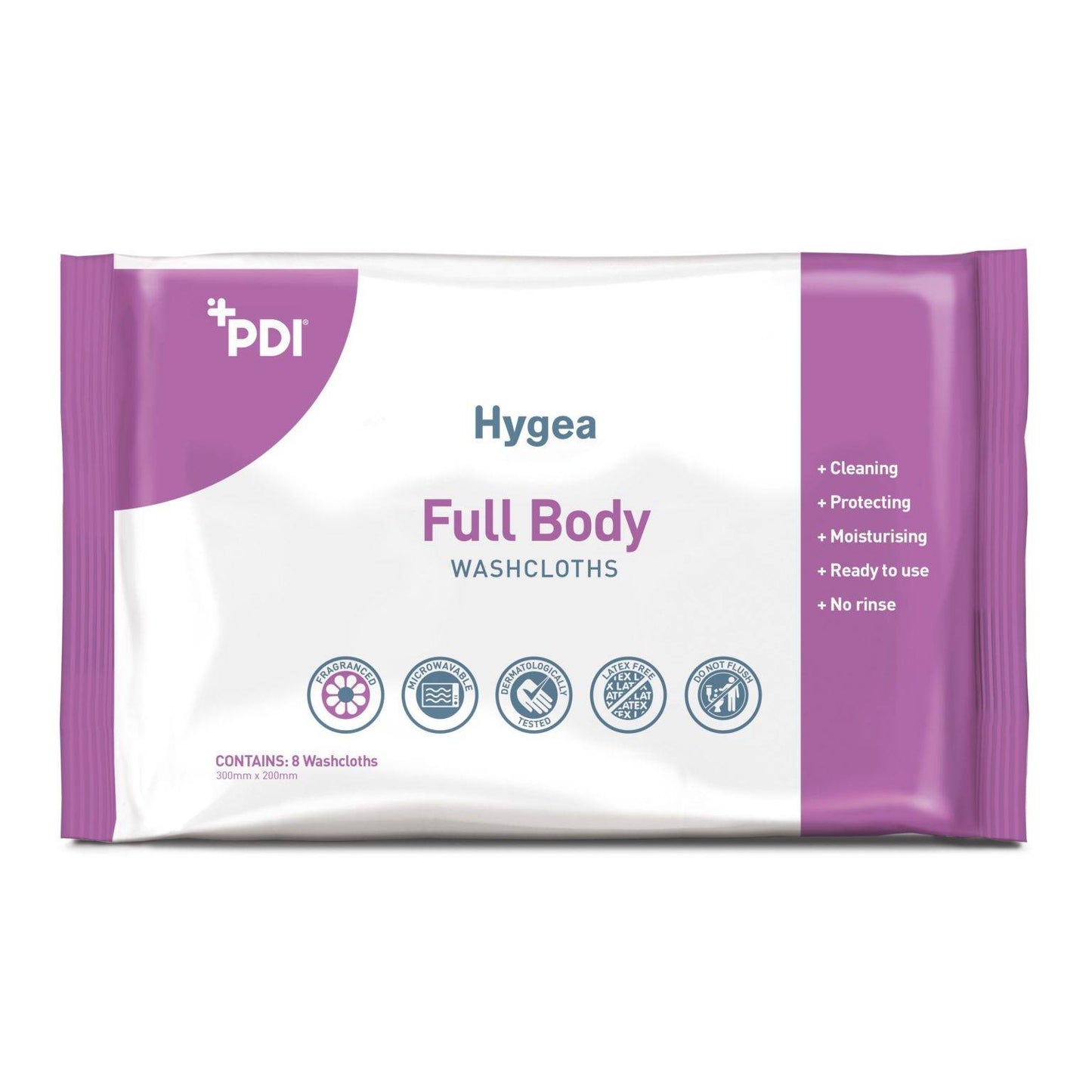 Hygea Full Body -pesulappupakkaus 8 kappaletta