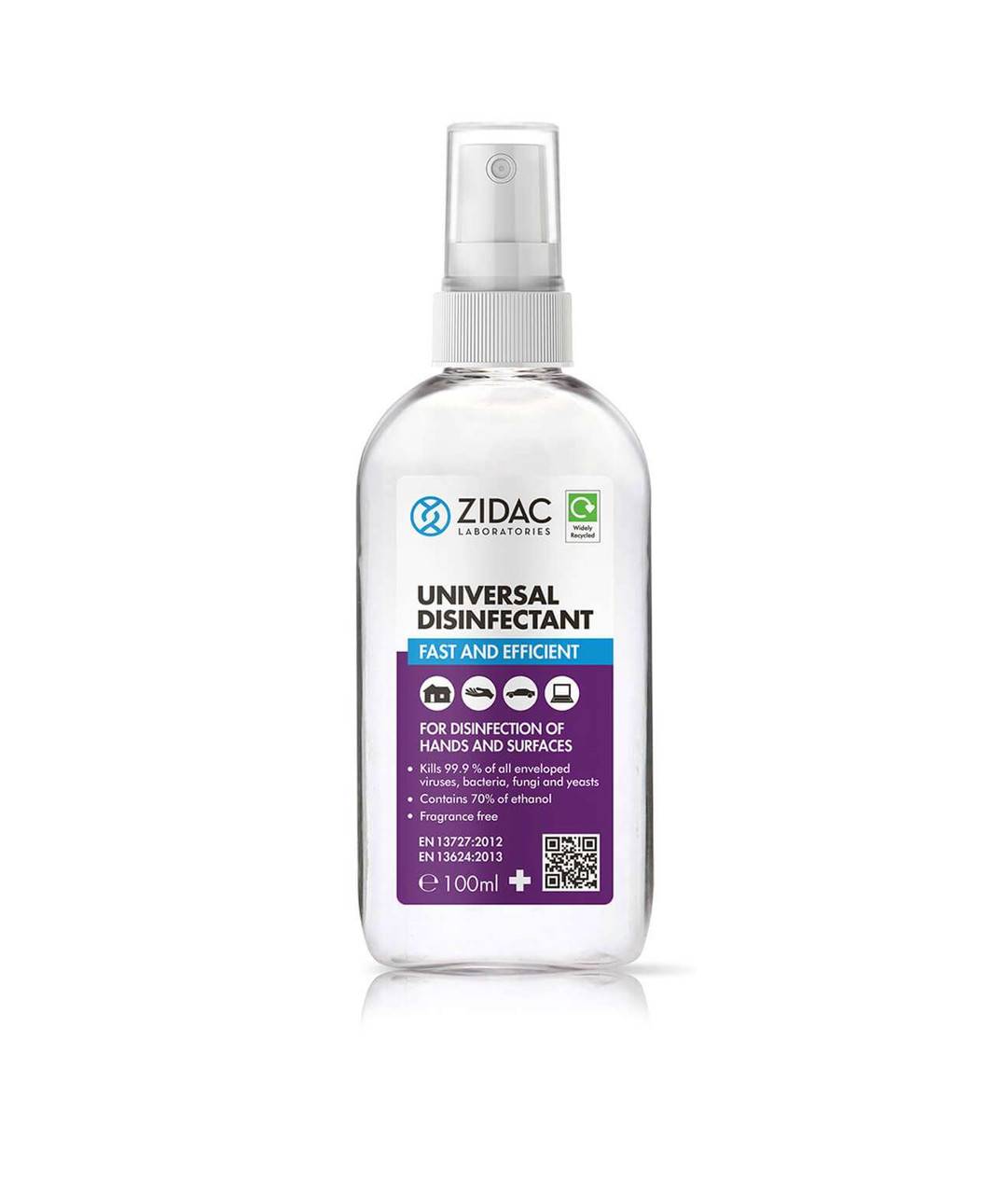 Zidac - Zidac Universal Disinfectant 100ml - 5060748720436 UKMEDI.CO.UK UK Medical Supplies